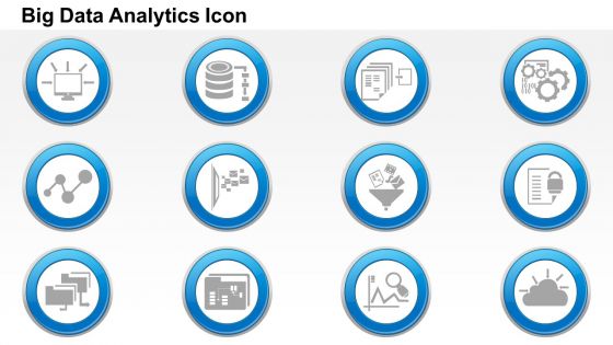 0115 big data icon set data analytics icon set cloud computing networking funnel ppt slide