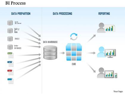 0115 business intelligence process data preparation processing reporting ppt slide