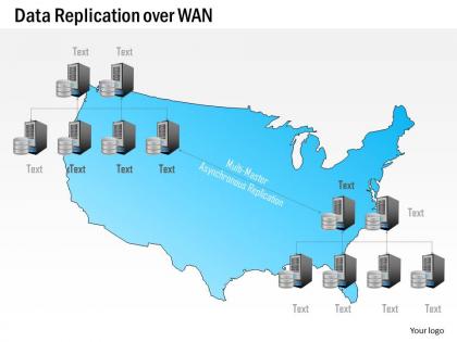 0115 data replication over wan wide area network geographic locations ppt slide