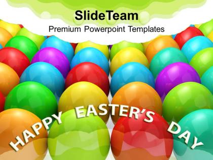 0313 multicolored eggs christian festival powerpoint templates ppt themes and graphics