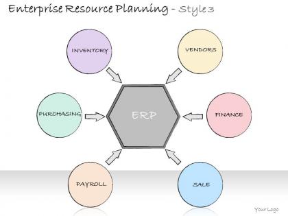 0314 business ppt diagram diagram of enterprise resource planning powerpoint template