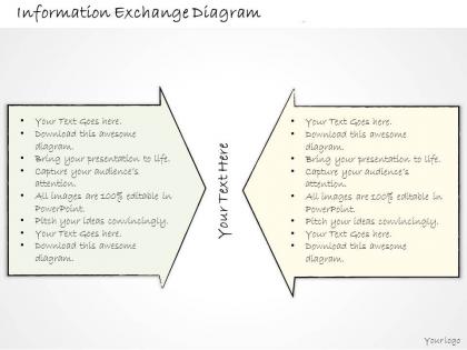 0314 business ppt diagram information exchange diagram powerpoint templates