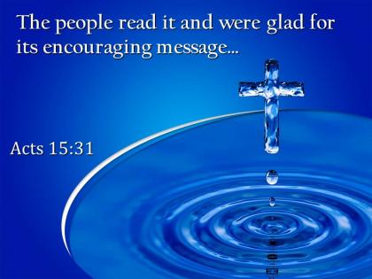 0514 acts 1531 glad for its encouraging message powerpoint church sermon