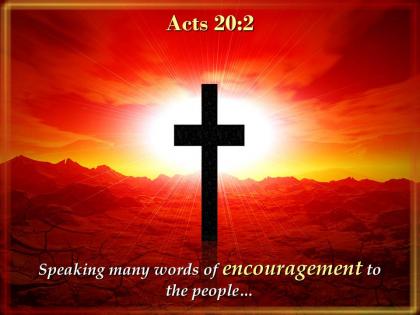 0514 acts 202 speaking many words of encouragement powerpoint church sermon