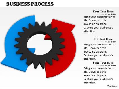 0514 business gear with two arrows image graphics for powerpoint