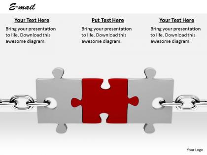 0514 chain on puzzle business concept image graphics for powerpoint