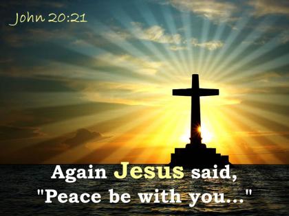 0514 john 2021 again jesus said peace be with you powerpoint church sermon