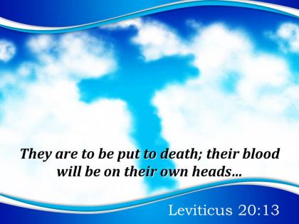 0514 leviticus 2013 they are to be put powerpoint church sermon