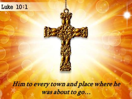 0514 luke 101 him to every town and place powerpoint church sermon