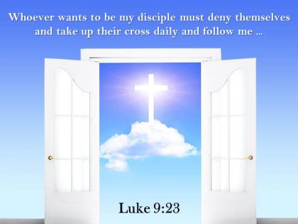 0514 luke 923 take up their cross daily powerpoint church sermon