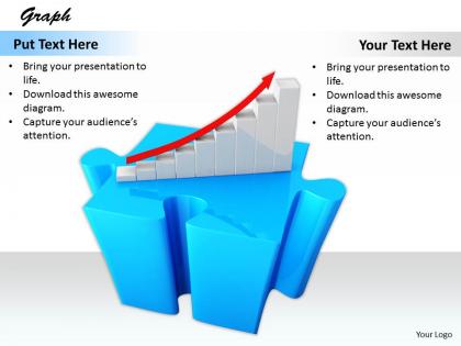 0514 make a business bar with puzzle image graphics for powerpoint