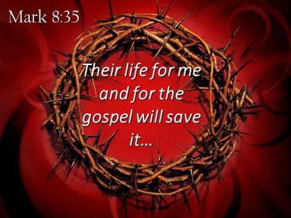 0514 mark 835 the gospel will save it powerpoint church sermon