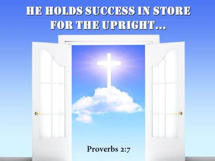 0514 proverbs 27 he holds success in store powerpoint church sermon