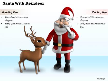 0514 santa and reindeer for christmas image graphics for powerpoint