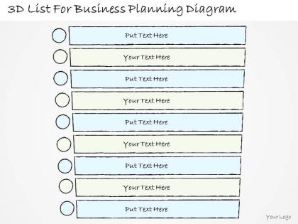 0714 business ppt diagram 3d list for business planning diagram powerpoint template