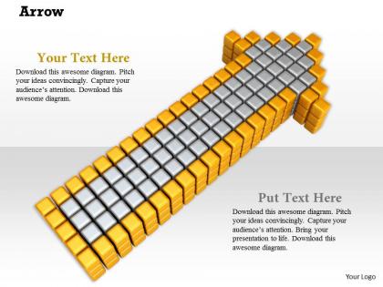 0914 arrow blocks growth strategy image slide image graphics for powerpoint