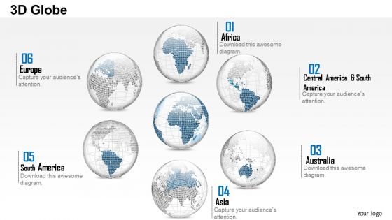 0914 business plan 3d small area specific globes vectors powerpoint presentation template