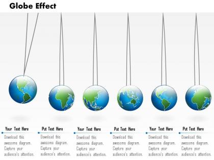 0914 business plan global effect image with hanging globes powerpoint presentation template