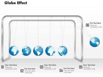 0914 business plan globe effect image with 3d globes hanging with ropes powerpoint presentation template