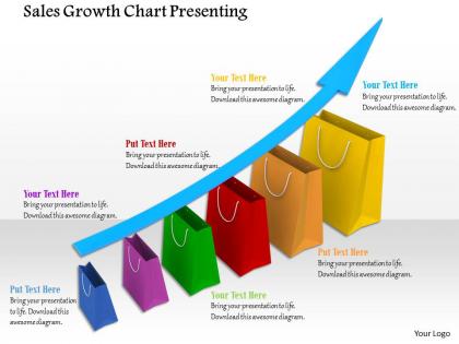 0914 sales growth chart presenting marketing strategy ppt slide image graphics for powerpoint