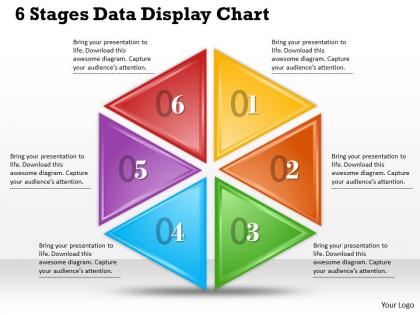 1013 busines ppt diagram 6 stages data display chart powerpoint template