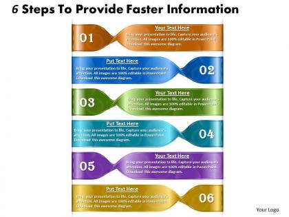 1013 busines ppt diagram 6 steps to provide faster information powerpoint template