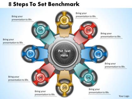 1013 busines ppt diagram 8 steps to set benchmark powerpoint template