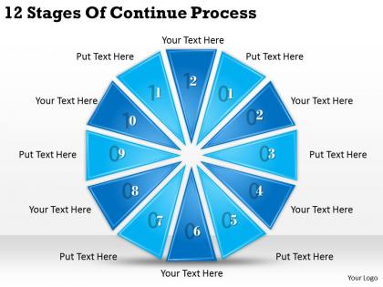 1013 business ppt diagram 12 stages of continue process powerpoint template