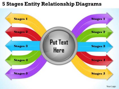 1013 business ppt diagram 5 stages entity relationship diagrams powerpoint template