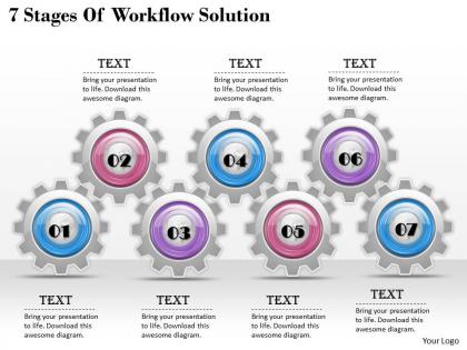 1013 business ppt diagram 7 stages of workflow solution powerpoint template