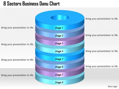 1013 business ppt diagram 8 sectors business donut chart powerpoint template