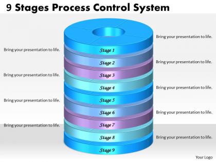 1013 business ppt diagram 9 stages process control system powerpoint template