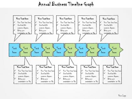 1013 business ppt diagram annual business timeline graph powerpoint template