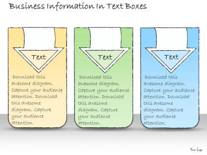 1013 business ppt diagram business information in text boxes powerpoint template