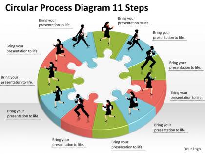 1013 business ppt diagram circular process diagram 11 steps powerpoint template