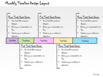 1013 business ppt diagram monthly timeline design layout powerpoint template