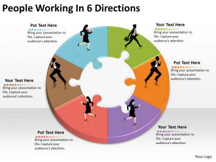 1013 business ppt diagram people working in 6 directions powerpoint template