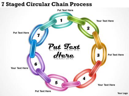 1013 strategy consulting business 7 staged circular chain process powerpoint templates ppt backgrounds for slides