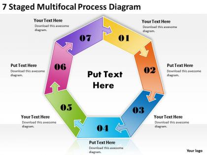 1013 strategy consulting business 7 staged multifocal process diagram powerpoint templates backgrounds for slides