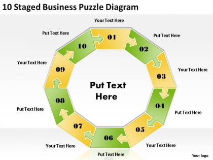 1013 timeline chart 10 staged business puzzle diagram powerpoint templates ppt backgrounds for slides