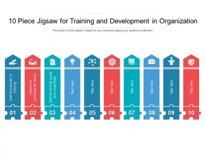 10 piece jigsaw for training and development in organization