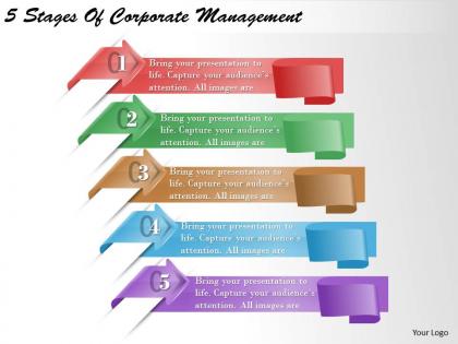 1213 business ppt diagram 5 stages of corporate management powerpoint template