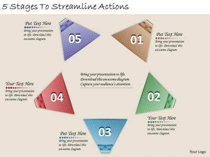 1213 business ppt diagram 5 stages to streamline actions powerpoint template