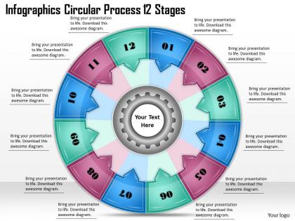 1813 business ppt diagram infographics circular process 12 stages powerpoint template