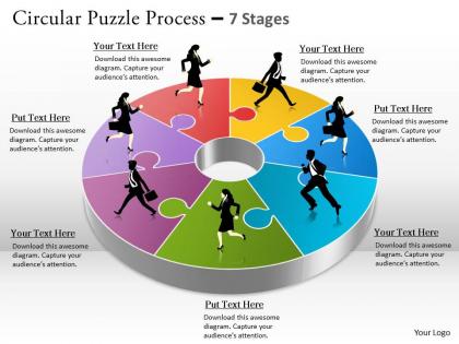 1814 business ppt diagram 7 staged business circle diagram powerpoint template