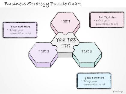 1814 business ppt diagram business strategy puzzle chart powerpoint template