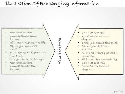 1814 business ppt diagram illustration of exchanging information powerpoint template