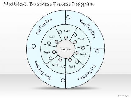 1814 business ppt diagram multilevel business process diagram powerpoint template