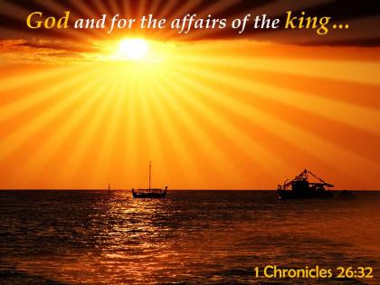 1 chronicles 26 32 god and for the affairs powerpoint church sermon