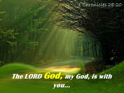 1 chronicles 28 20 the lord god my god powerpoint church sermon